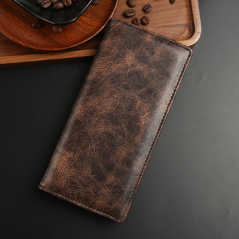 Men's Long Can Hold Mobile Multiple Slots Business Card Holder