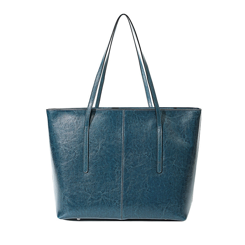 Women's Genuine Leather Western Style Texture Large Bags