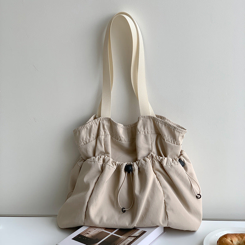Women's Nylon Drawstring Simple Large Capacity Advanced Bags