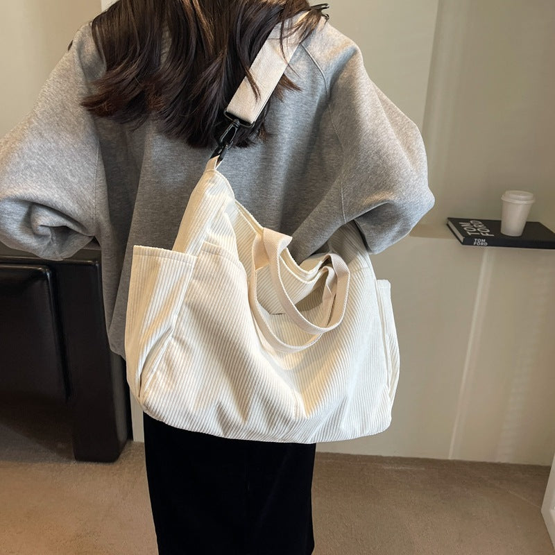 Women's Portable Female Fresh Artistic Large Capacity Women's Shoulder Bag