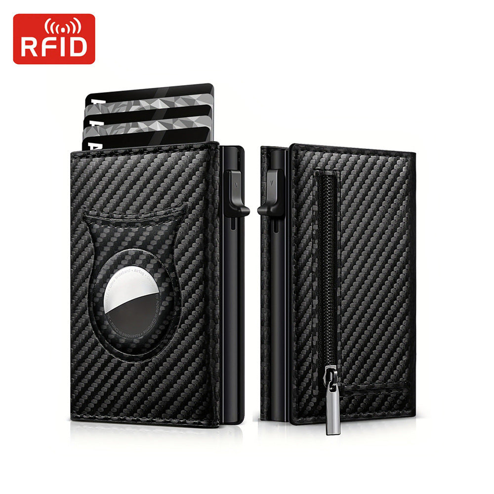 Men's Fiber Tracker Three Fold Magnetic Snap Men's Wallet