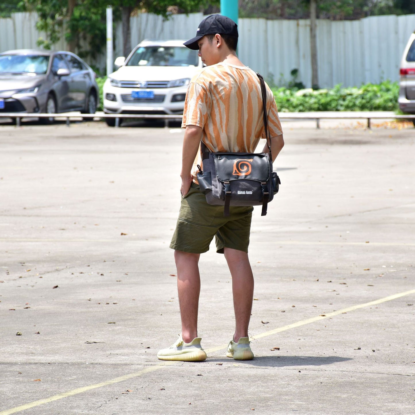 Men's No Canvas One Piece Joint Name Men's Shoulder Bags