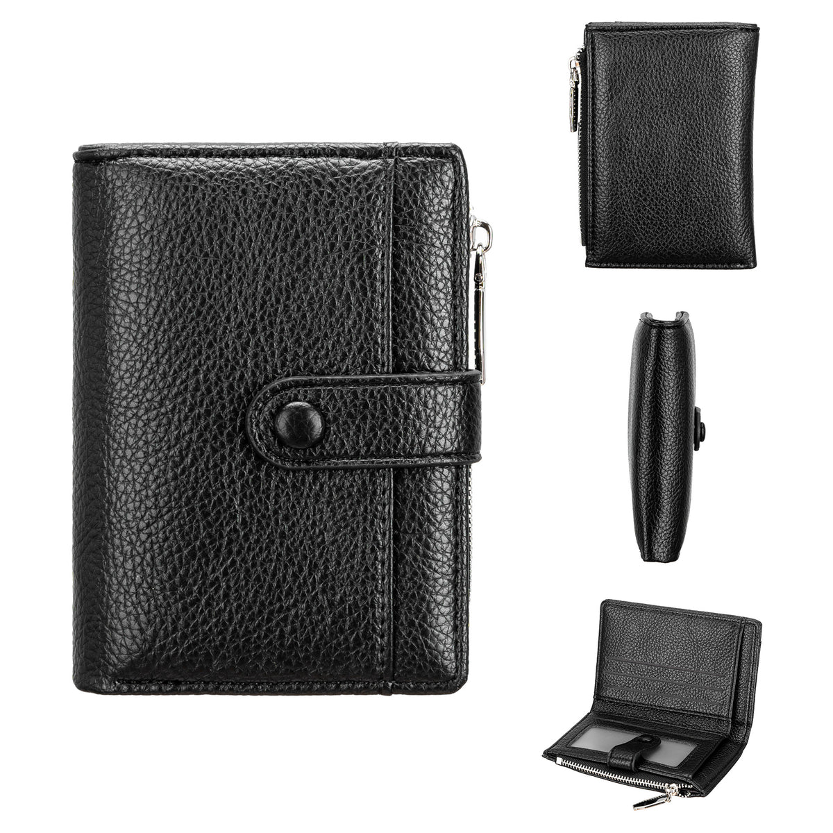 Women's Short Multiple Slots Solid Color Fashion High-grade Ladies Wallet