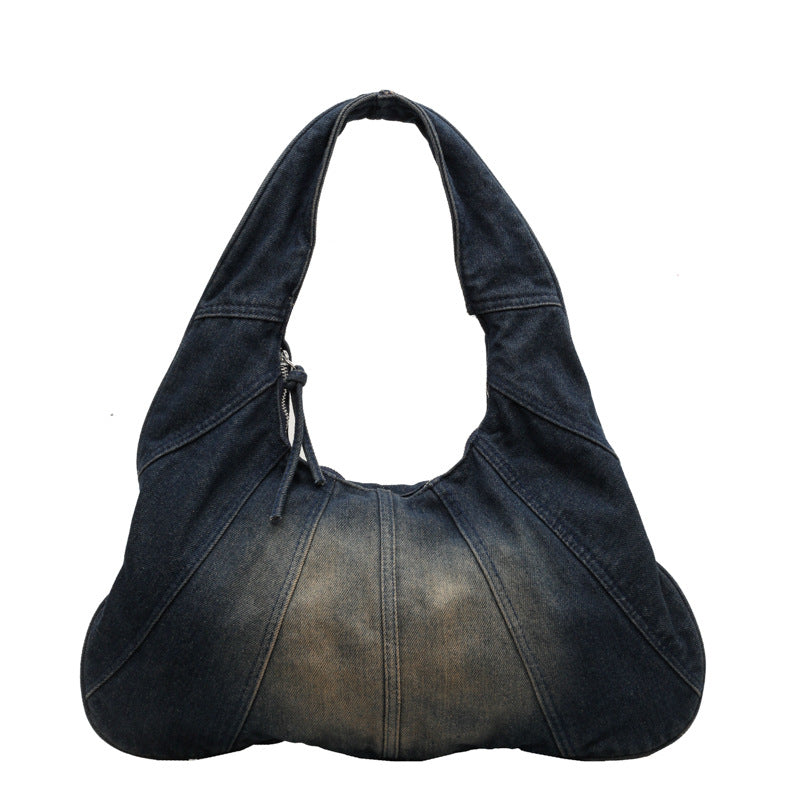 Fashion Denim Female Hot Niche Leisure Armpit Bags