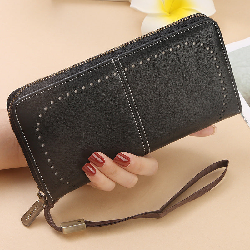 Women's & Men's Swiping Long Korean Large Capacity Mobile Ladies Wallet