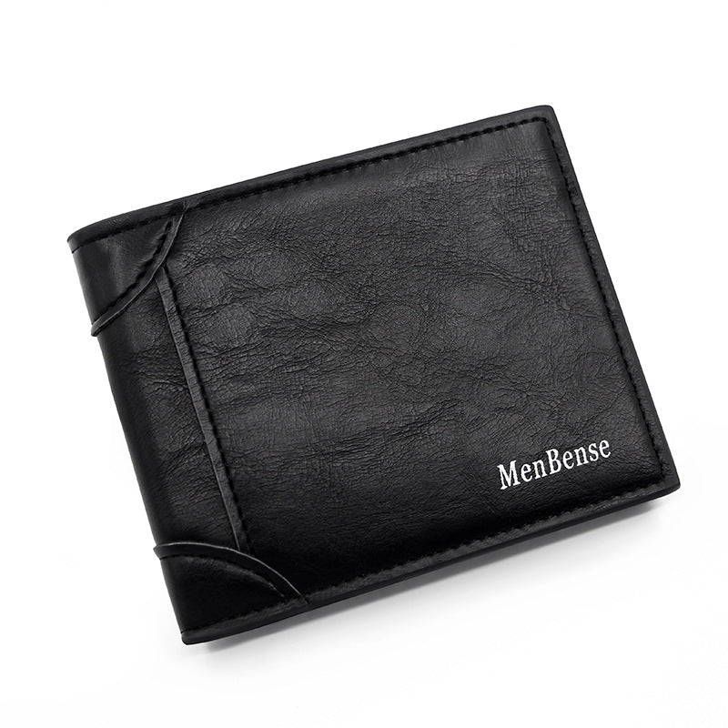 Men's Short External Pocket Large Capacity Multiple Slots Men's Wallet