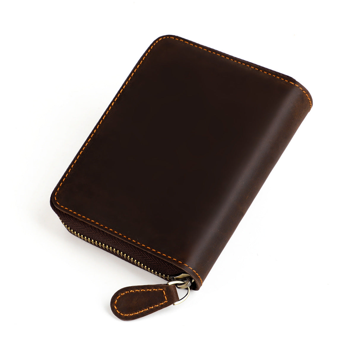 Swiping Organ Vintage Style Genuine Leather Passport Card Holder