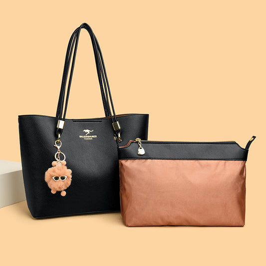 Women's Solid Color Texture Underarm Commute Cute Handbags