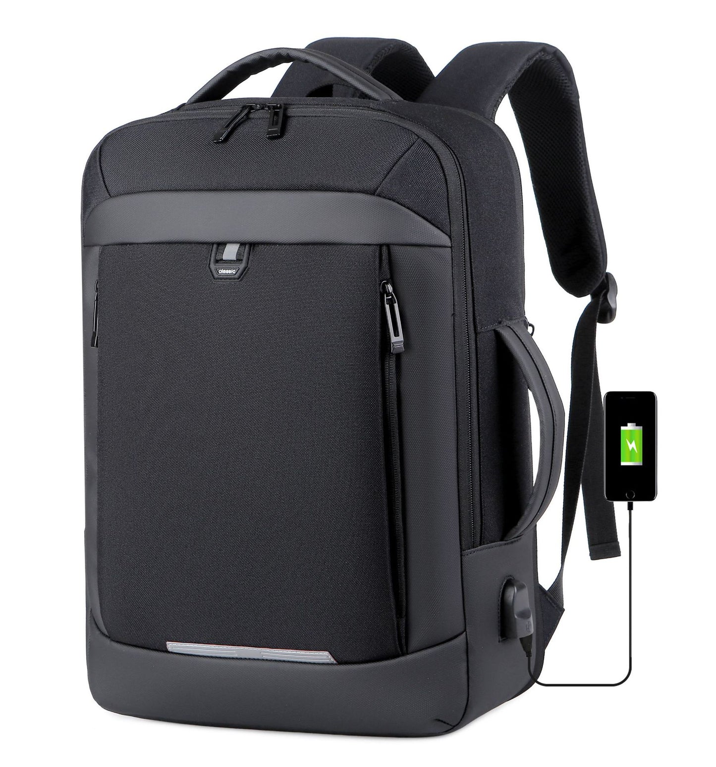 Men's Waterproof Charging Large Capacity Business Commute Leisure Expansion Backpacks