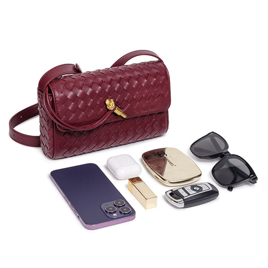 Women's Design Mini Handmade Trendy Simple Horizontal Shoulder Bags