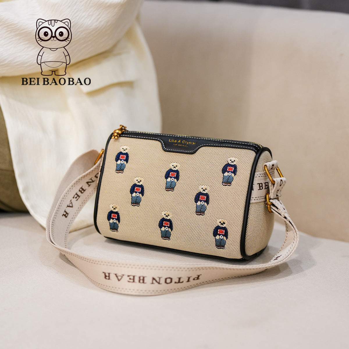 Women's Source Canvas Female College Lightweight Bags