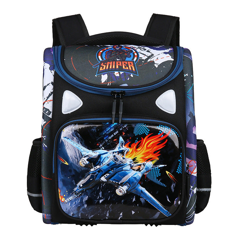 Primary Full Open Hard Shell Cartoon Elementary School Students' Schoolbags