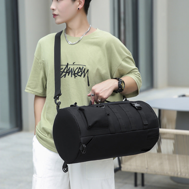 Fishing Large Capacity Cylindrical Trendy Lightweight Backpacks