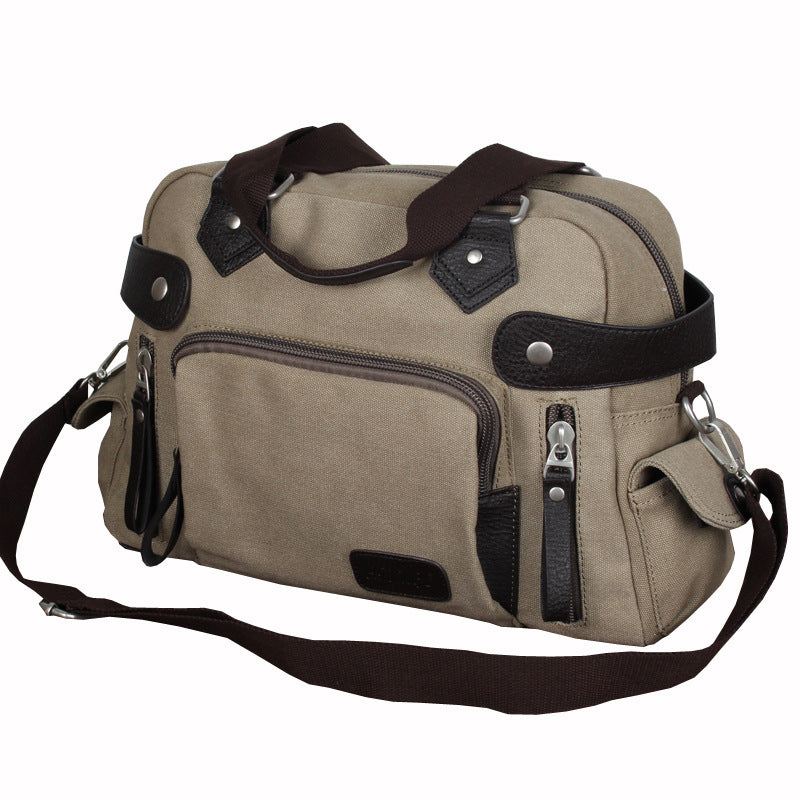 Men's Korean Style Canvas Portable Trendy Men's Shoulder Bags