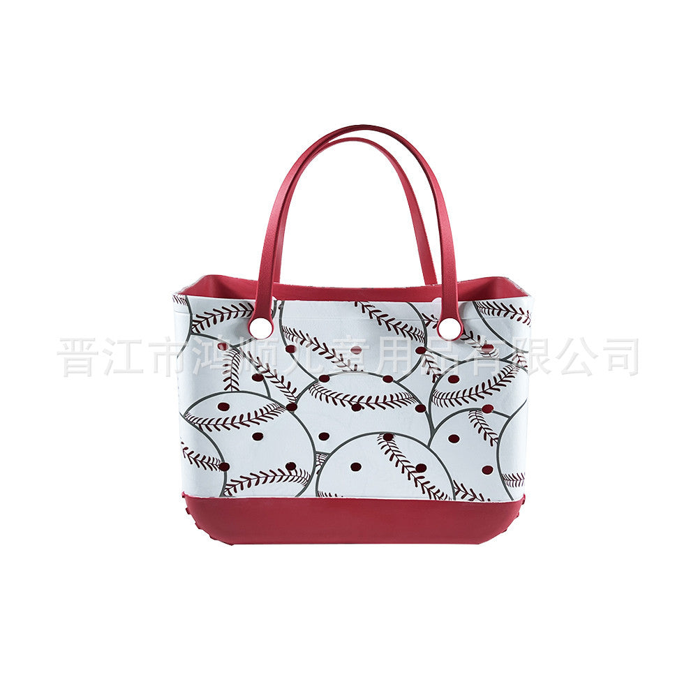 Beach Hole Swim Candy Color Shopping Basket Camping Large Capacity Handbags