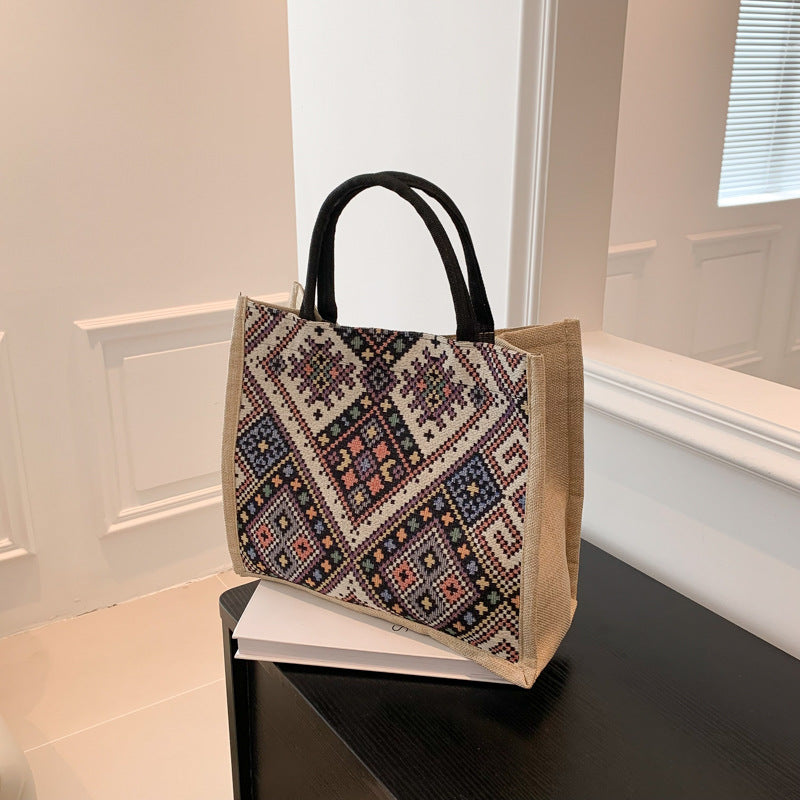 Women's Style Cotton Linen Summer Fashion Trendy Korean Women's Handbag