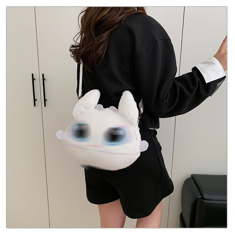 Women's Toy Toothless Korean Style Plush Portable Big Women's Messenger Bag