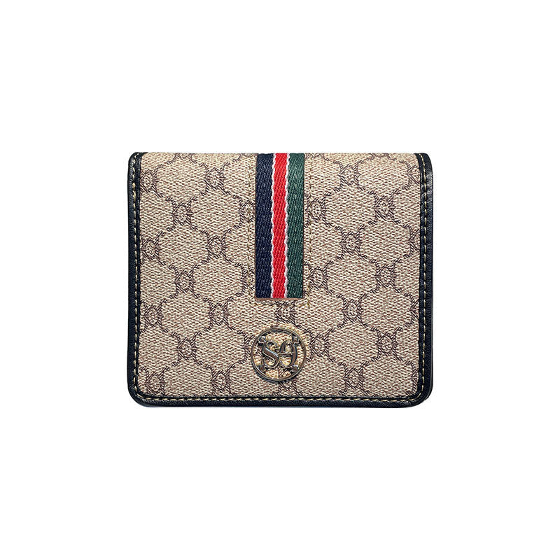 Women's Short Leather Lightweight Mini License Ladies Wallet