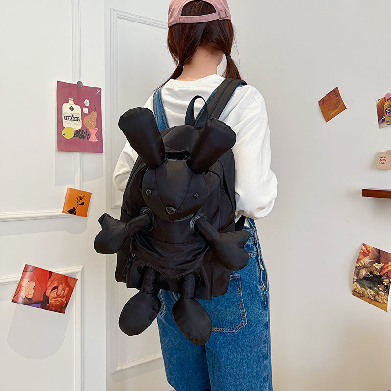 Cute Bunny Nylon Cool Trendy One Backpacks