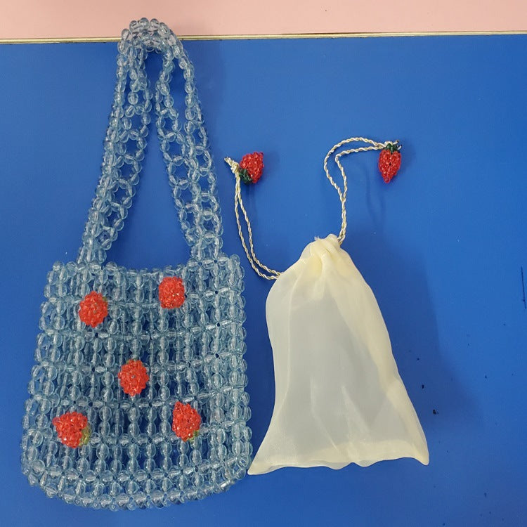 Acrylic Beaded Fruit Soda Orange Handmade Handbags