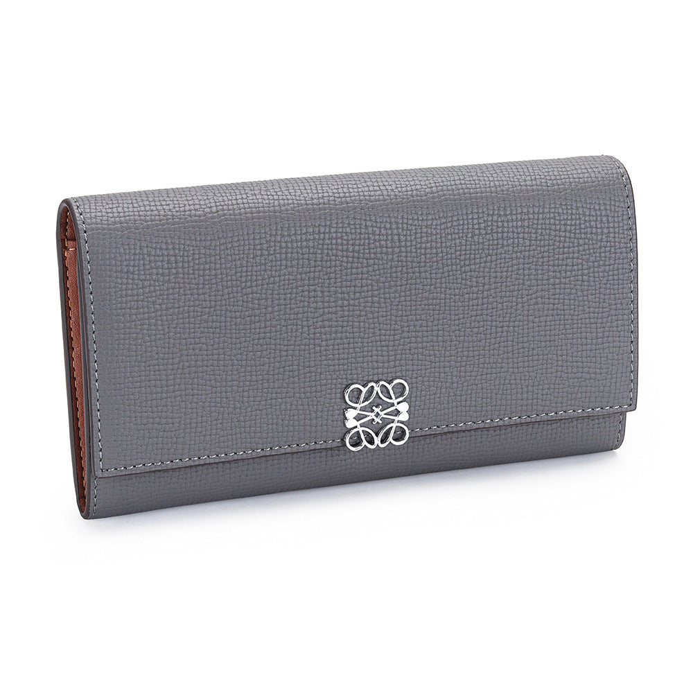 Women's Long Cowhide Hand Holding Large Capacity Multiple Ladies Wallet