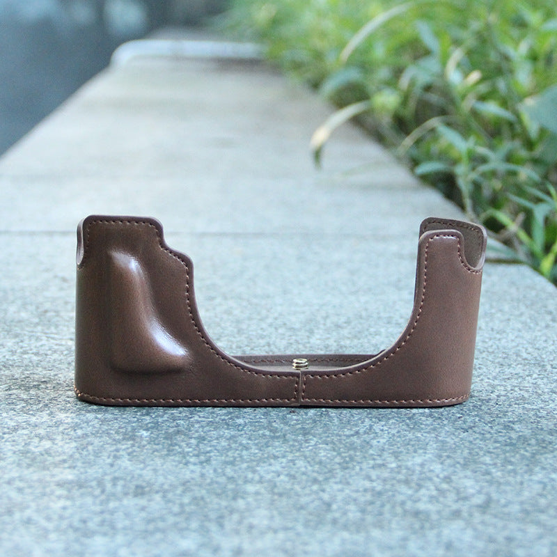 Leather With Tripod Design Protection Half Bags