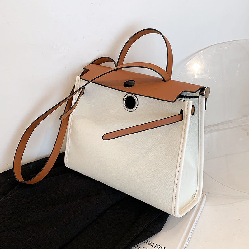 Women's Large Capacity Summer Fashion Canvas Textured Bags