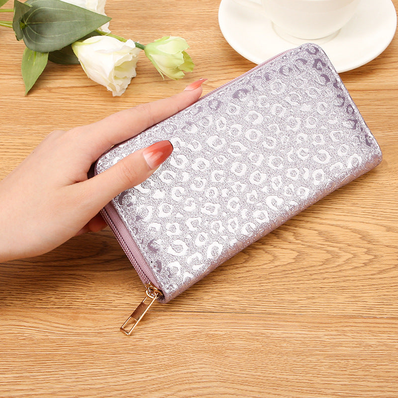 Versatile Women's Long Zip Clutch Mobile Purses
