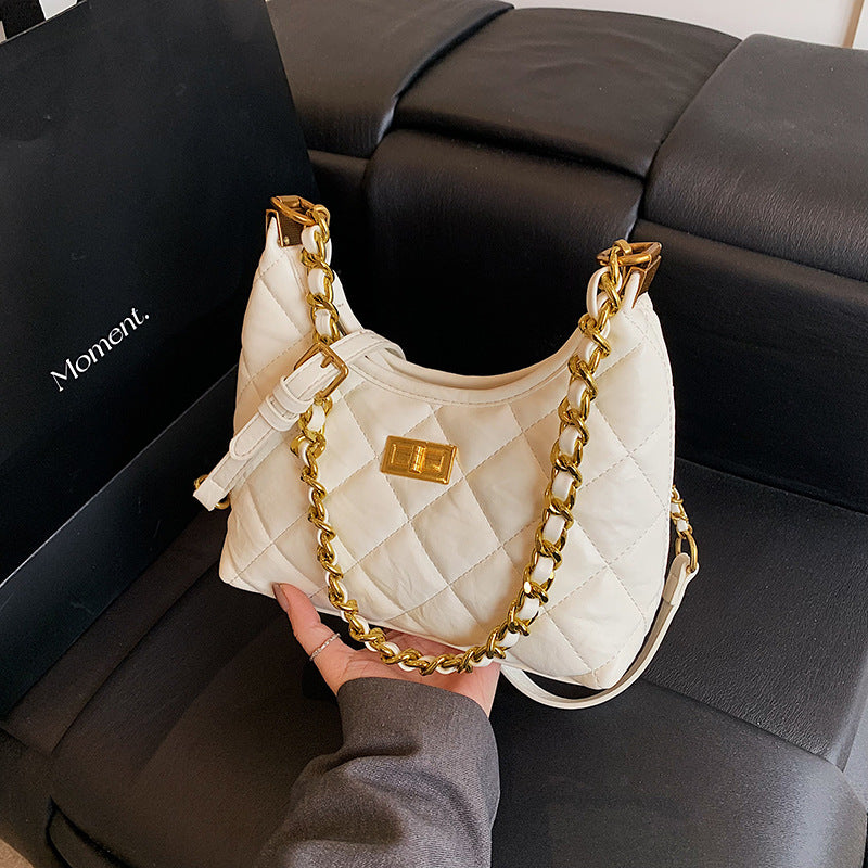 Women's Design Fashion Diamond Style Chain Commuter Armpit Bags