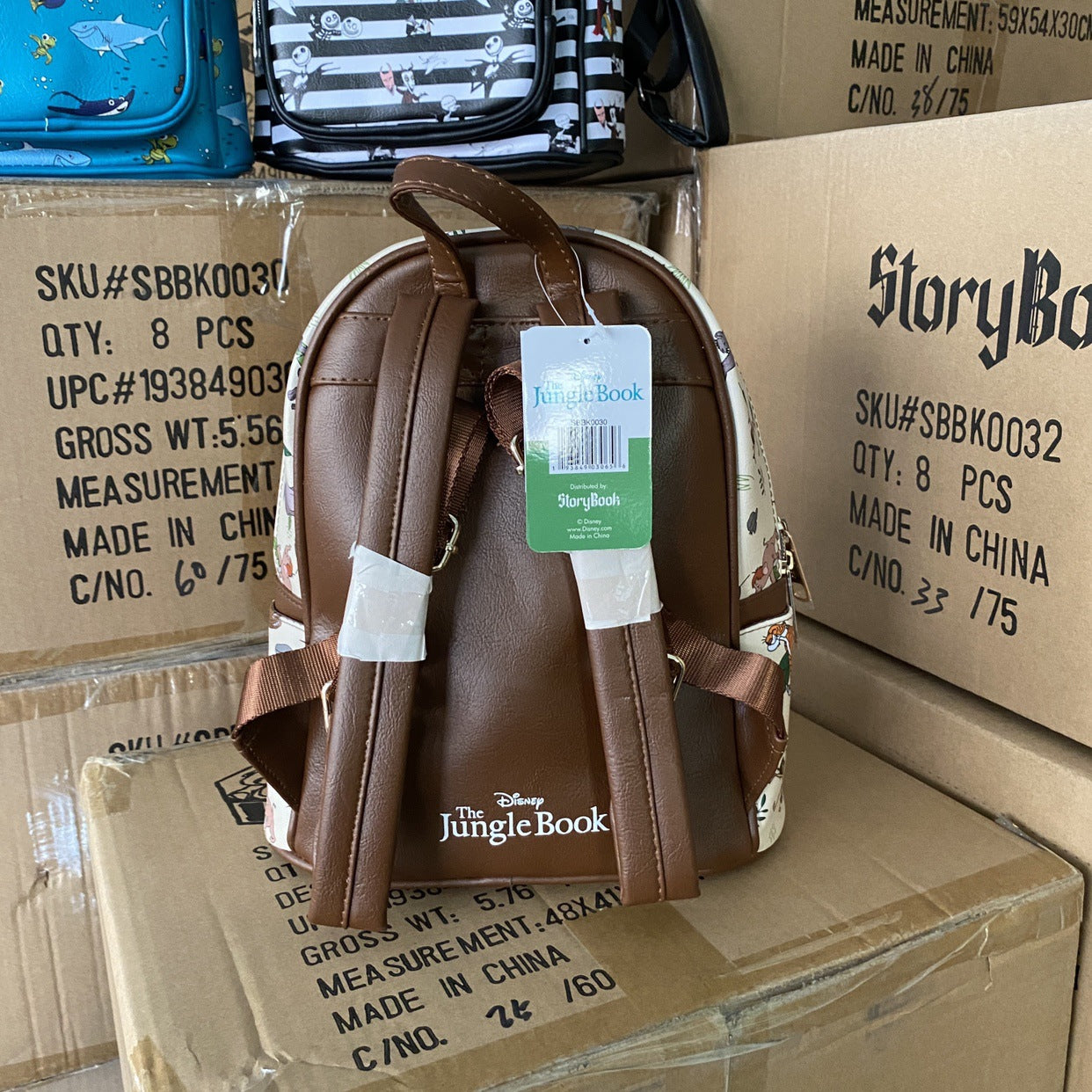 Women's & Men's & Tail Goods Cute Cartoon Printed Waterproof Backpacks