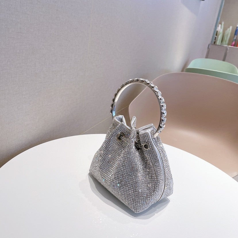 Women's Campus College Popular Tassel Rhinestone Full Shoulder Bags