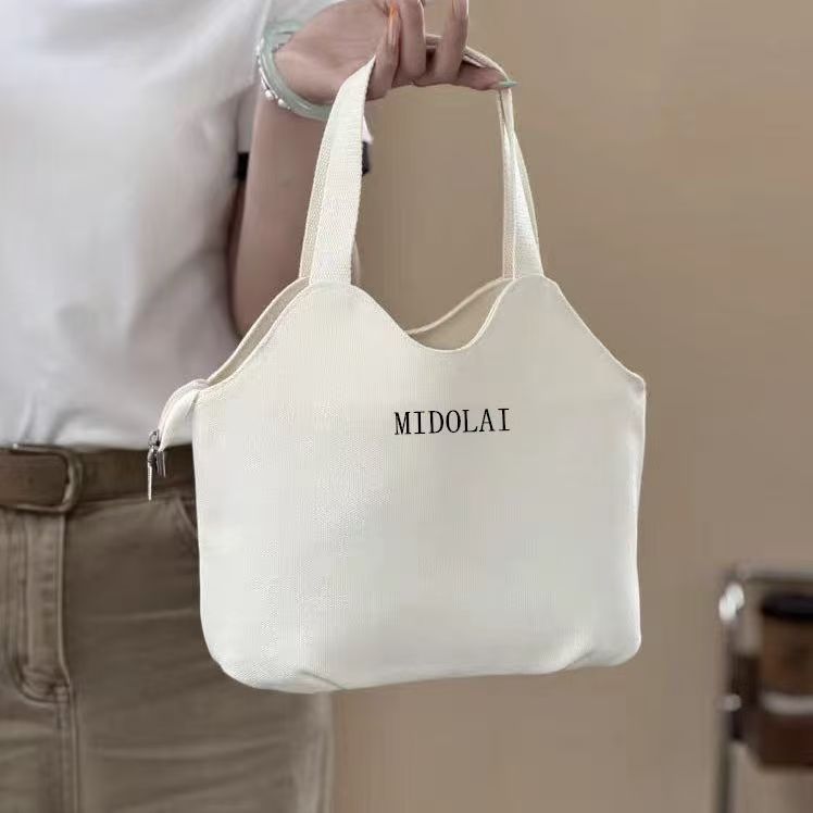 Canvas Good-looking Lunch Box One Class Commuter Outing Women's Handbag