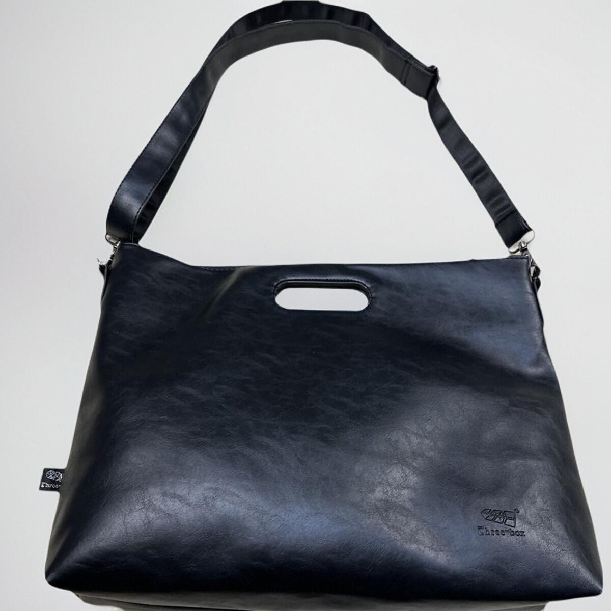 Vintage Big Washed Soft Leather Imitation Men's Shoulder Bags