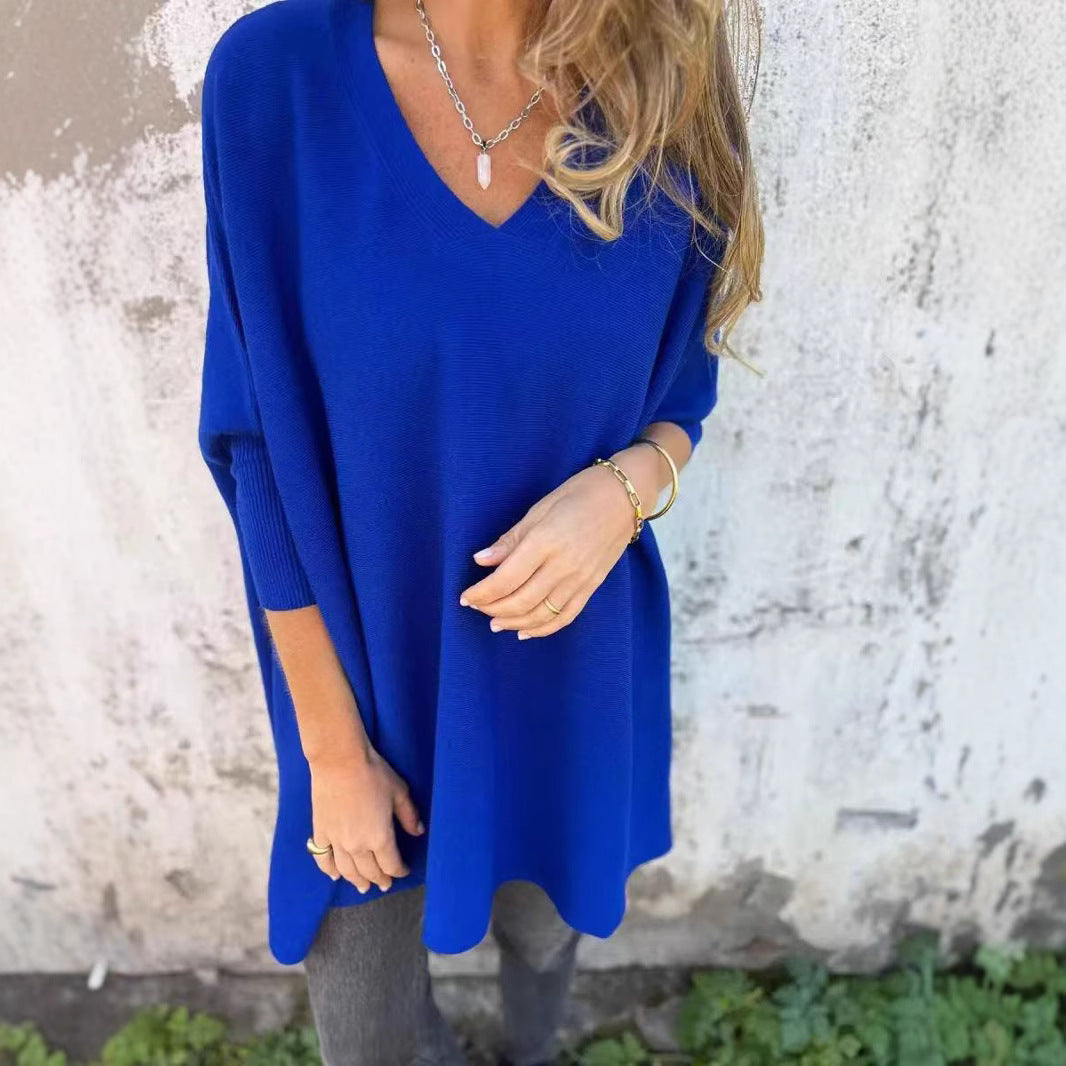 Women's Long Sleeve Knitted Loose Shirt Knitwear