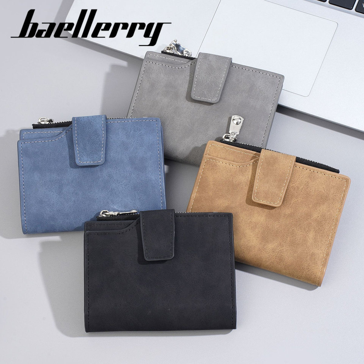 Men's Short High-grade Multiple Slots Trifold Simple Vertical Men's Wallets