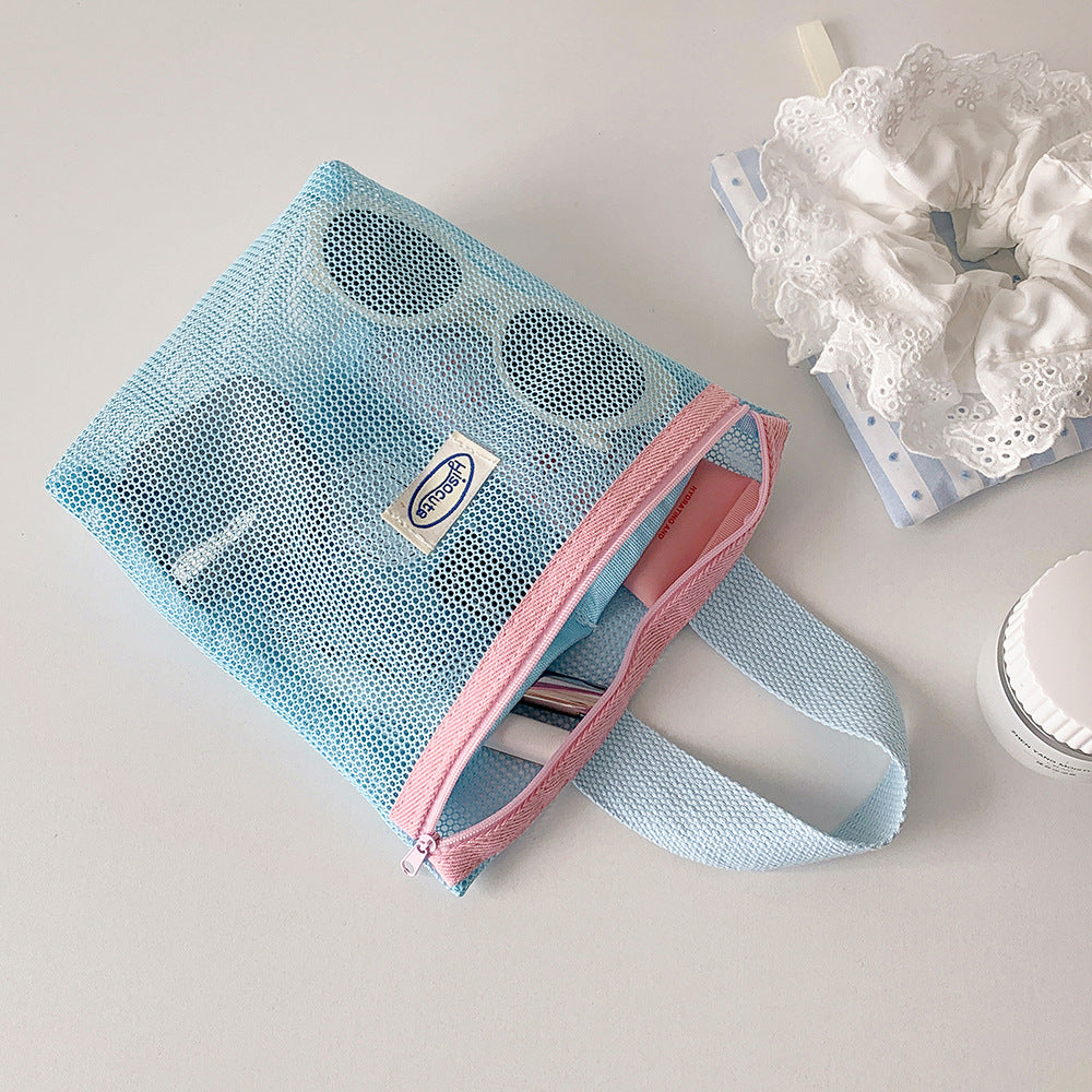Dopamine Mesh Storage Portable Sunglasses Buggy Wash Women's Handbag