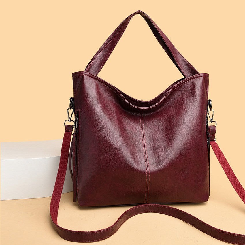 Idle Style Soft Leather Light Luxury Women's Handbag