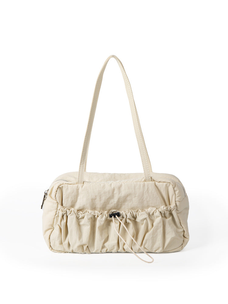 Style Niche Pleated Nylon Large Capacity Shoulder Bags