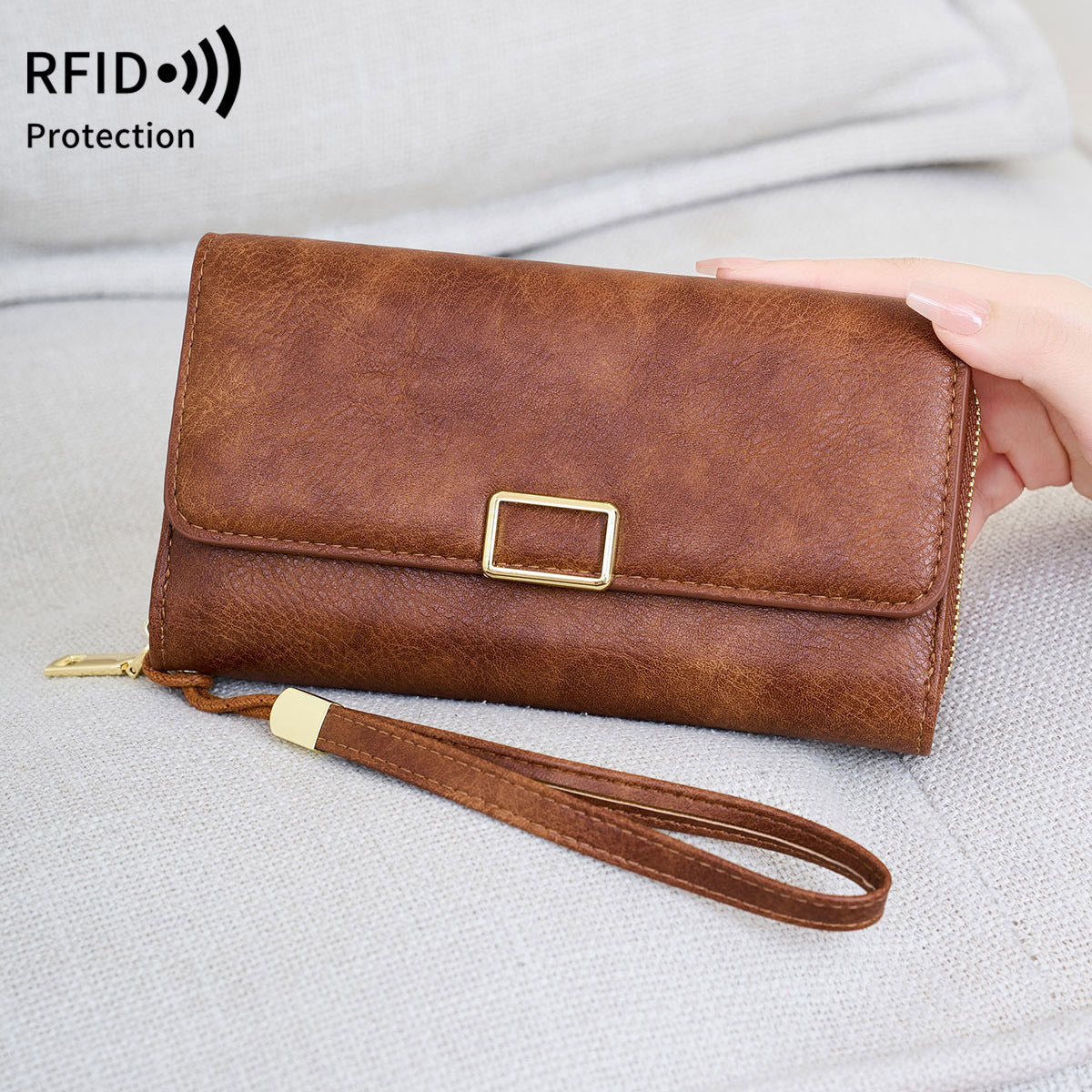 Classic Charming Women's Portable Long Retro Handbags