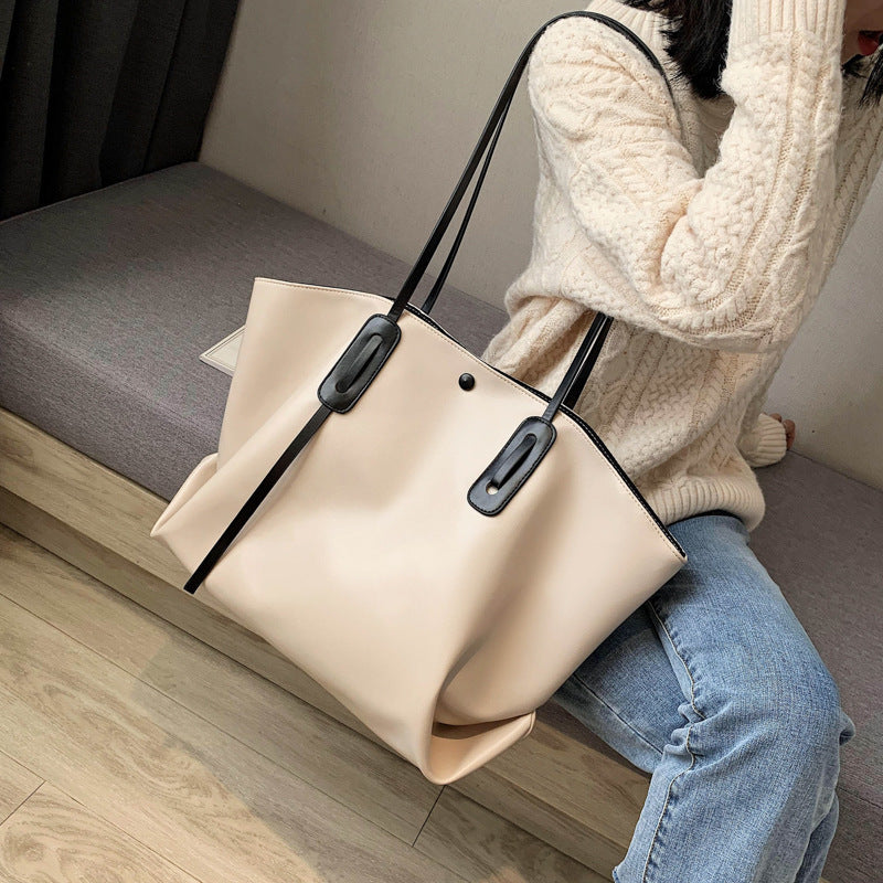 Women's Advanced Texture Large Capacity Fashion Korean Style Women's Shoulder Bag