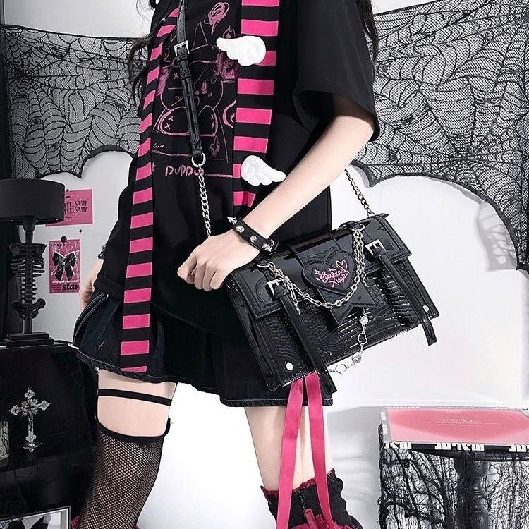 Chain Asian Culture Sweet Cool Hot Shoulder Bags