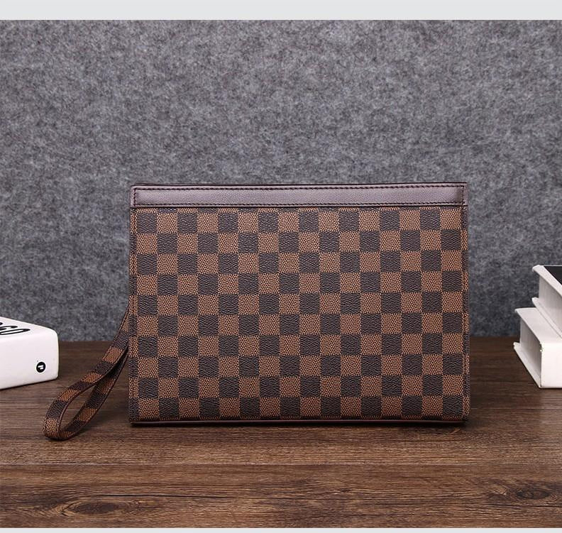 Men's Clutch Top Layer Cowhide Envelope Large Men's Handbags