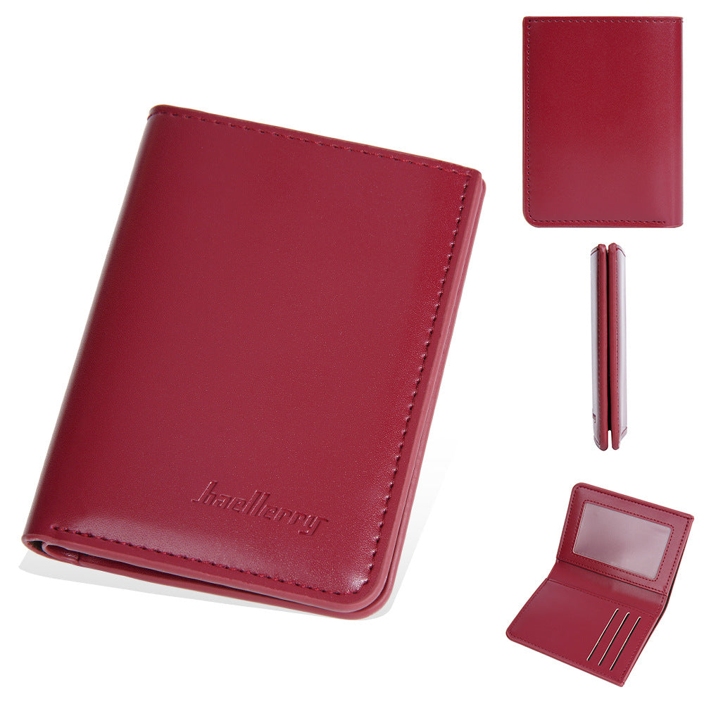 Women's & Men's Minimalist Thin Driving License Waterproof Men's Wallet