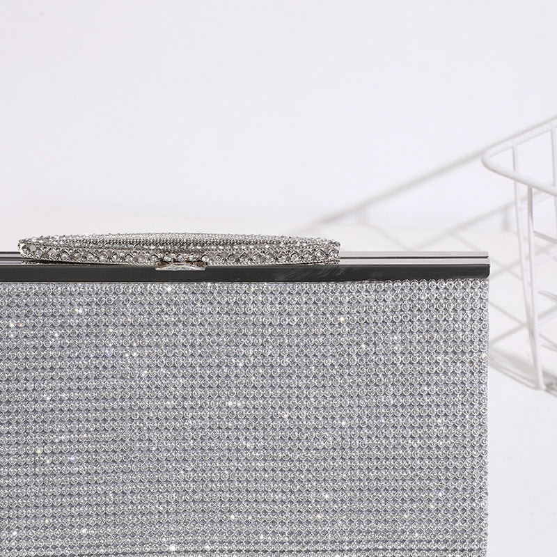 Women's Solid Color Banquet Clutch Fashion Horizontal Soft Evening Bags