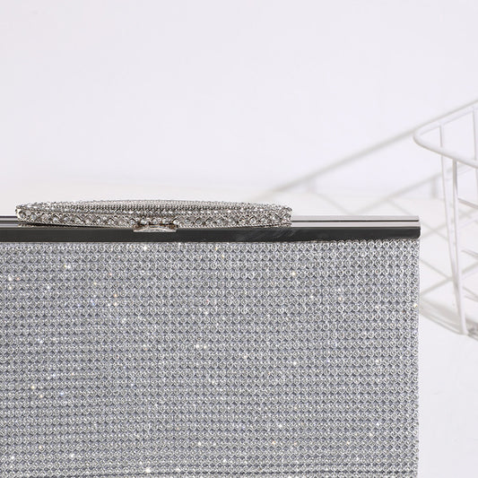 Women's Solid Color Banquet Clutch Fashion Horizontal Soft Evening Bags