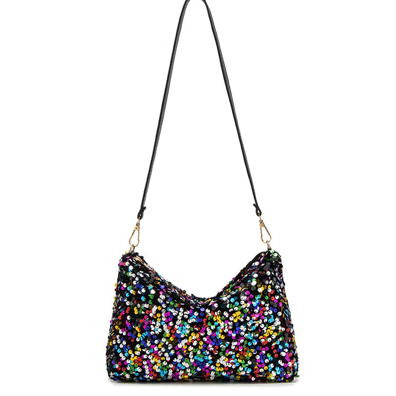 Women's Korean Style Sequined Underarm Dumpling Women's Handbag