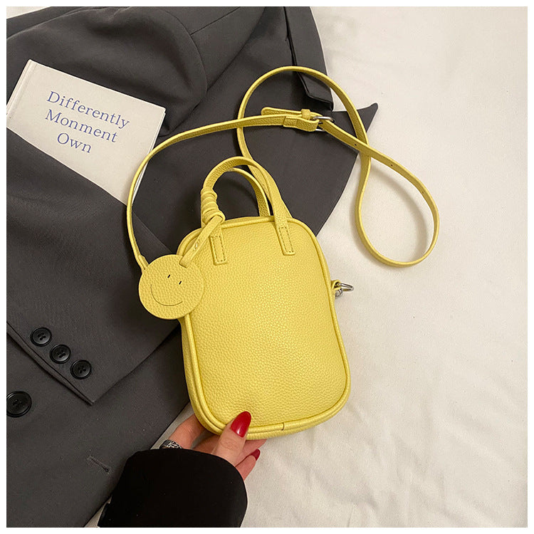 Women's Fashion Lychee Pattern Portable Fashionable Retro Commuter Women's Shoulder Bag
