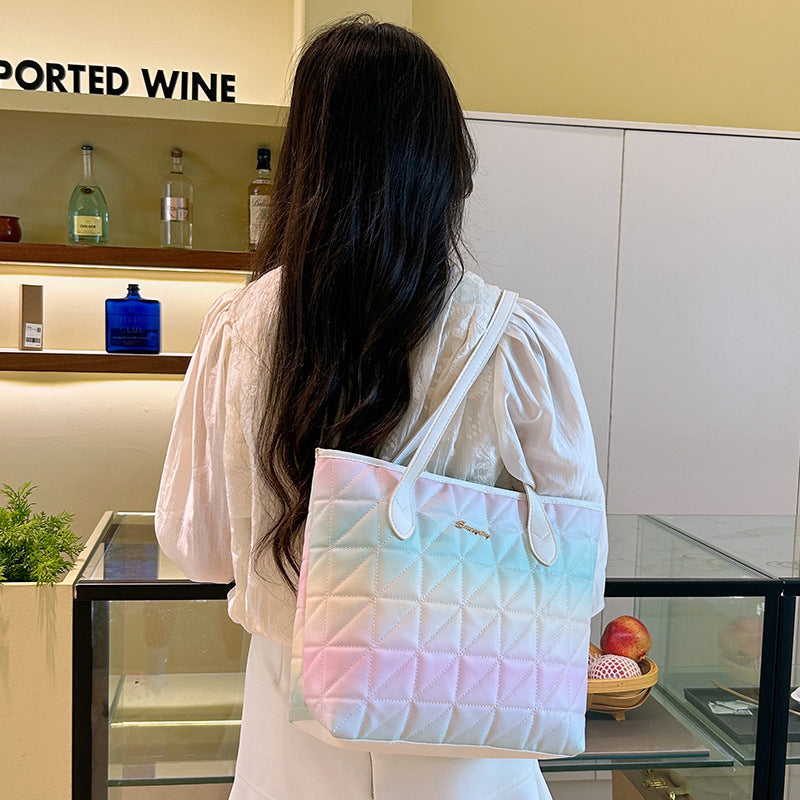 Summer Large Capacity Fashion Fresh Sweet Leisure Women's Shoulder Bag