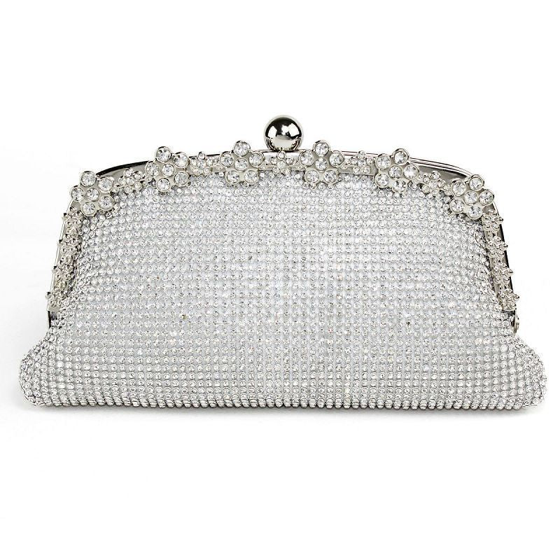 Women's Holding Dinner Flower Decorations Banquet Clutch Evening Bags