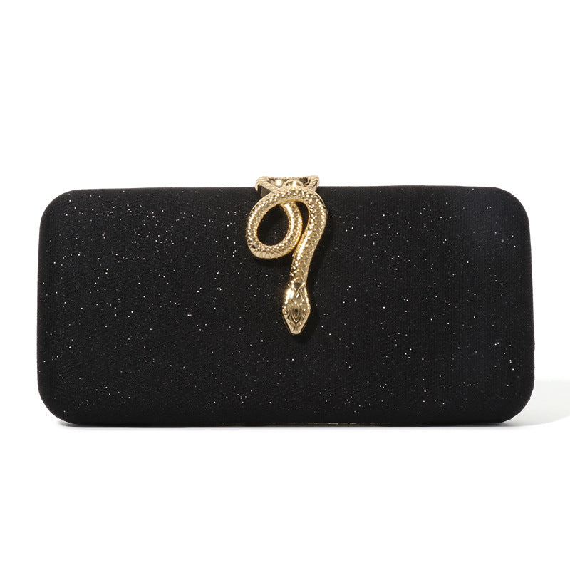 Women's Elegant Snake Shiny Banquet Party Club Evening Bags